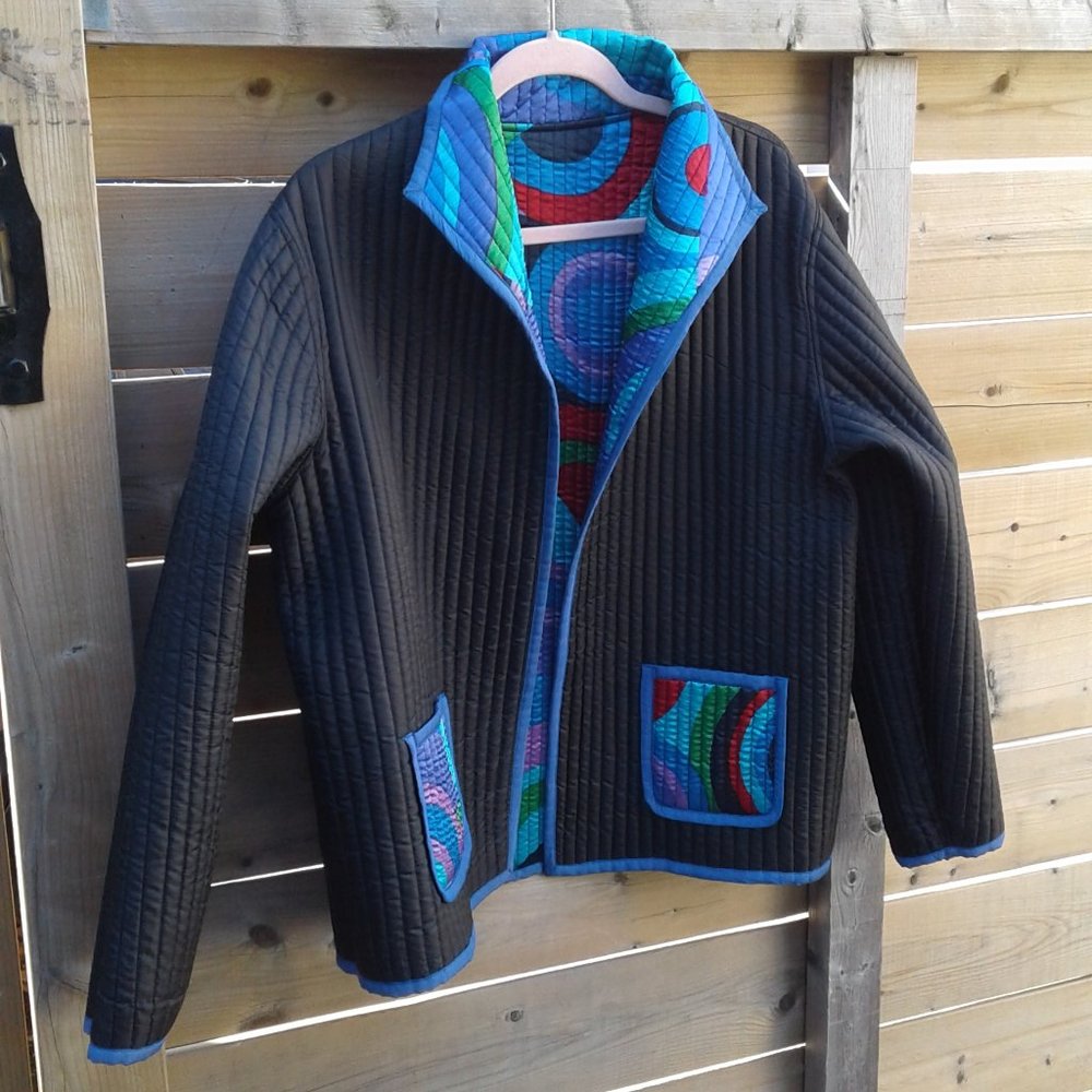 Vintage Rare Parsley & Sage reversible quilted jacket - Picture 3 of 7